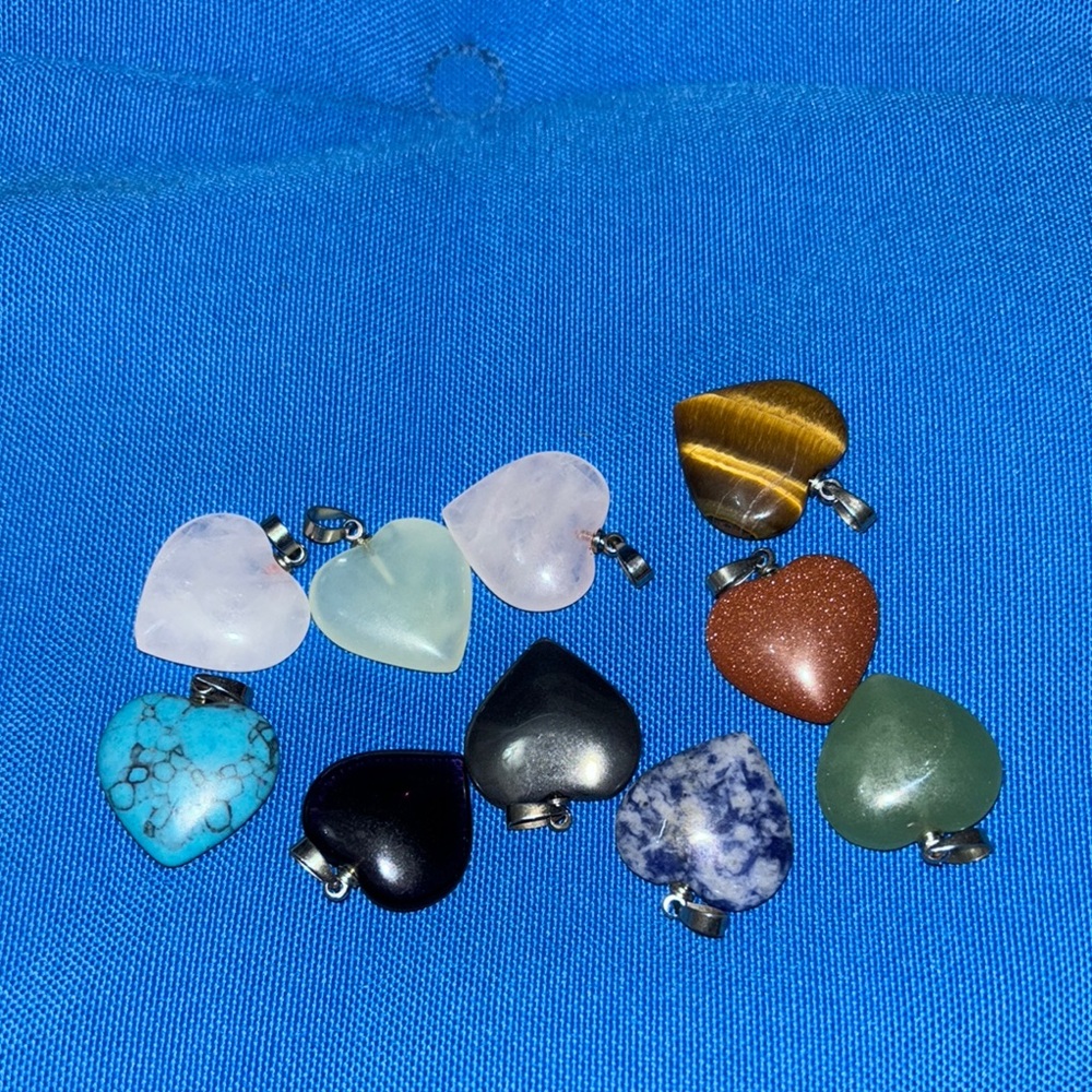 Heart Shaped Pendants Does not Include Chain Choice One  NWOTS Different Colors